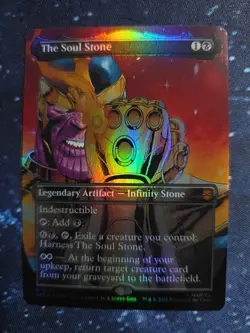 The Soul Stone (Borderless) [Marvel's Spider-Man] Foil Near Mint - Rare! IN Hand - Image 1