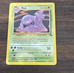 Muk Pokemon Card From The 90's - Image 1