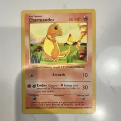 Pokemon TCG Charmander Base Set Shadowless 046/102 50 HP Common English - Image 2