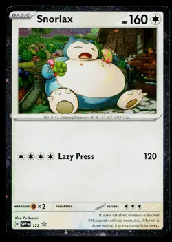 Snorlax 122 Promo Scarlet & Violet Pokemon Near Mint - Image 1