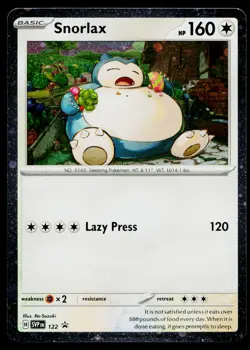Snorlax 122 Promo Scarlet & Violet Pokemon Near Mint - Image 1