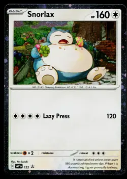 Snorlax 122 Promo Scarlet & Violet Pokemon Near Mint - Image 1