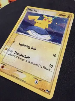 Pokemon TCG Pikachu POP Series 5 Holo Rare 12/17 Crazy Holo Bleed With Swirl🌀💎 - Image 5