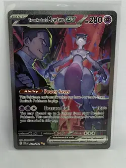 Team Rocket's Mewtwo ex 231/182 Sv10 Destined Rivals SIR Holo 280HP - Image 1