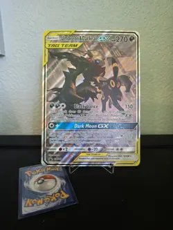 Jumbo Umbreon & Darkrai GX SM241 TAG TEAM Holo Black Star Promo English. NM - Image 1