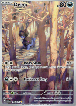 Deino 146/086 Holo Illustration Rare White Flare Pokemon Holo NM - Image 1