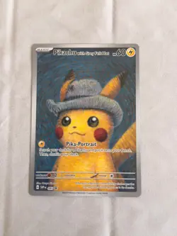 Pikachu With Grey Felt Hat SVP 085 - VAN GOGH - Pokemon card tcg promo - Image 1
