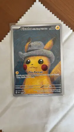 Pikachu With Grey Felt Hat SVP 085 - VAN GOGH - Pokemon card tcg promo - Image 2