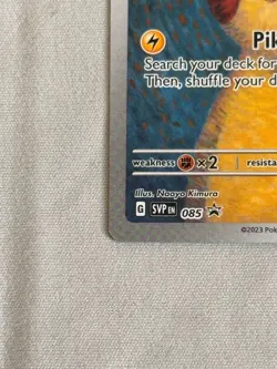 Pikachu With Grey Felt Hat SVP 085 - VAN GOGH - Pokemon card tcg promo - Image 3