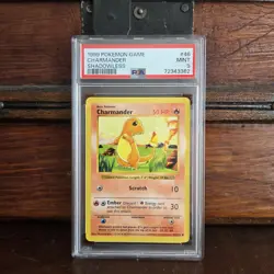 Pokemon Shadowless Base Set Charmander PSA 9 - Image 1