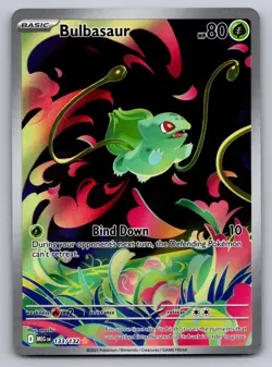 Bulbasaur 133/132 Illustration Rare Mega Evolution Near Mint - Image 1