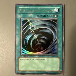 Konami Mystical Space Typhoon MRL-047 Magic Ruler Ultra Rare Holo 1st Ed EN - Image 1