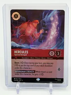 Hercules Spectral Demigod Epic Cold Foil Disney Lorcana Winterspell 214/204 - Image 1