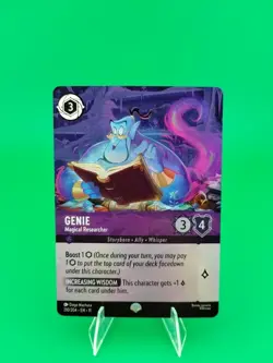 Disney Lorcana TCG Genie Magical Researcher 210/204 Winterspell (Epic) NM - Image 1
