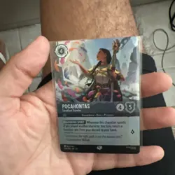 Disney Lorcana Pocahontas - Steadfast Traveler 220/204 epic Foil Wild Uknown - Image 1