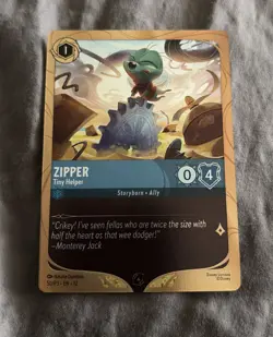 Zipper Tiny Helper 50/P3 League Promo Foil Wilds Unknown NM Disney Lorcana - Image 2