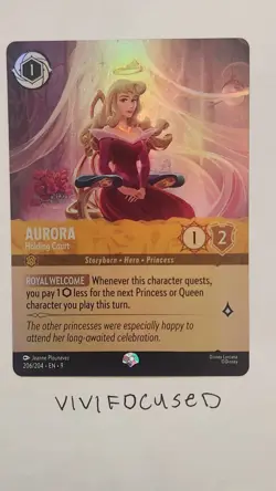 Disney Lorcana Aurora - Holding Court (Epic) | 206/204 Fabled NM Condition - Image 1