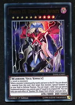 Number XX: Utopic Dark Infinity - DANE-EN093 - Ultra Rare - 1st Edition Yugioh - Image 1