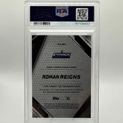 2025 Topps Finest Roman Reigns #TFA-RRS The Finest Auto Gold /50 - Image 2