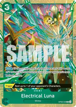 One Piece TCG Electrical Luna OP08-036 Rare Foil Two Legends English Edition - Image 1