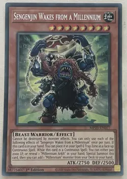 Yugioh MP25-EN077 Sengenjin Wakes from a Millennium Prismatic Secret 1st Edition - Image 1