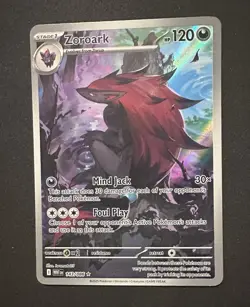 Pokemon TCG Zoroark 143/086 White Flare Holo Illustration Rare Near Mint - Image 1