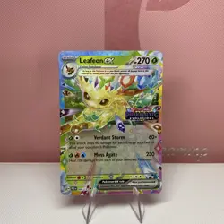 Leafeon ex 006/131 Prismatic Evolutions Stamped Pokemon Card TCG NM - Image 1