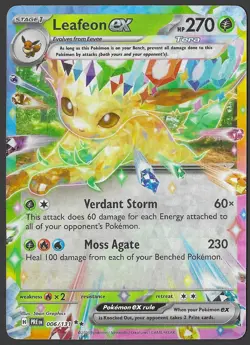 Leafeon ex 006/131 Prismatic Evolutions PRE Pokemon Card NM - Image 1