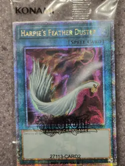 Harpies Feather Duster Quarter Century Promo Card Yu Gi Oh! SEALED EDC1-EN001 - Image 2