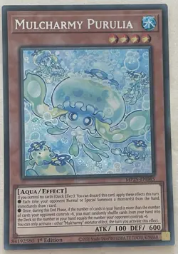 YUGIOH Mulcharmy Purulia MP25-EN085 Prismatic Secret Rare 1st Edition - Image 1