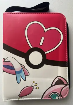 Pokemon Jigglypuff & Sylveon Fairy TCG Card Zip-Binder w/ 4 Pockets & 50 Pages - Image 1