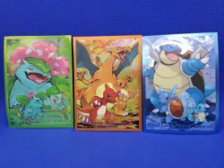 Kanto Big 3 Evolution Line ver 2 FULL SET Individual Card Sleeves Pokemon Japan - Image 1