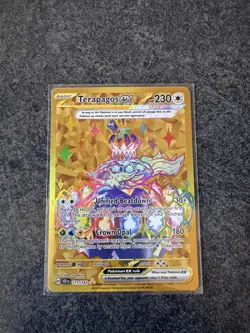 Pokemon Card Terapagos EX 173/142 Hyper Rare Stellar Crown Near Mint - Image 1