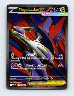 NM Mega Latias ex 163/132 ME01: Mega Evolution Ultra Rare Pokemon Card - Image 1