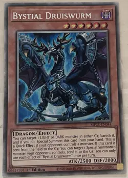 YUGIOH MP25-EN044 - Bystial Druiswurm Starlight Rare 1st Edition - Image 1