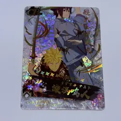 Naruto & Sasuke In Kimono - Naruto Trading Card CP 597 Rainbow Holo Foil Art Tc5 - Image 1