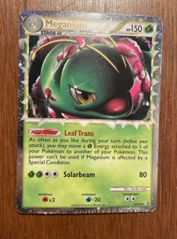 Pokemon TCG Meganium Prime HGSS08 Ultra Rare Promo Card DMG - Image 1