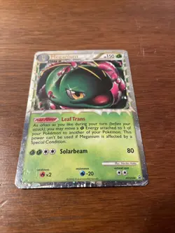 Pokemon TCG Meganium Prime HGSS08 Ultra Rare Promo Card DMG - Image 2