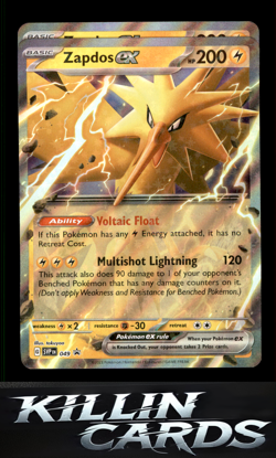 Zapdos ex - 049 049 Pokemon Promo SV: Scarlet & Violet Promo Cards Card NM - Image 1