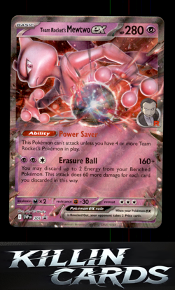 Team Rocket's Mewtwo ex 205 Pokemon Promo SV: Scarlet & Violet Promo Cards Card - Image 1