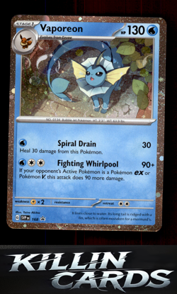 Vaporeon - 168 (Cosmos Holo) 168 Pokemon Promo SV: Scarlet & Violet Promo Cards - Image 1