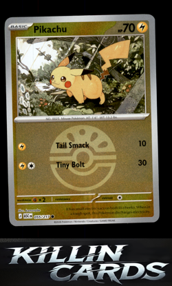 Pikachu (Friend Ball) 055/217 Pokemon Common ME: Ascended Heroes Card NM - Image 1