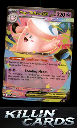 Mega Clefable ex - 072 072 Pokemon Promo ME: Mega Evolution Promo Card NM - Image 1