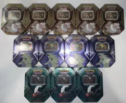 12 Pokemon Triple Whammy Tins Darkrai Tyranitar Slaking Sealed Lot - Image 1