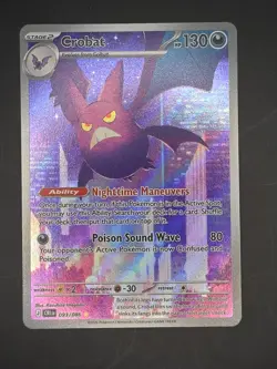 Crobat 2026 Pokemon Chaos Rising Illustration Rare IR Card 093/086 - Image 1