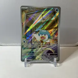 Pokemon TCG Quaxly Illustration Rare Holo Card 206/193 Sv02: Paldea Evolved NM - Image 1