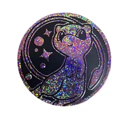 Mew Jumbo 2’ Pink Glitter Coin (NM) Scarlet & Violet: 151 UPC 2022 Pokemon TCG - Image 1