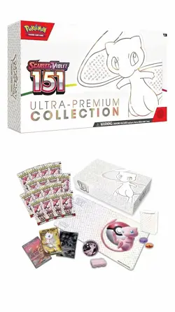 Mew Jumbo 2’ Pink Glitter Coin (NM) Scarlet & Violet: 151 UPC 2022 Pokemon TCG - Image 3