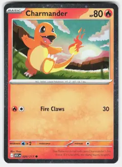 CHARMANDER (COSMOS HOLO) 020/217 POKEMON HOLO NM/M - Image 1