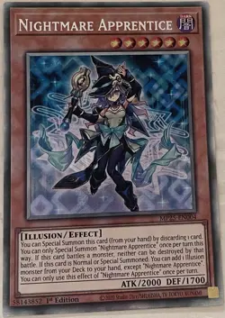 YUGIOH Nightmare Apprentice 1st Edition Starlight Rare MP25-EN004 - Image 1